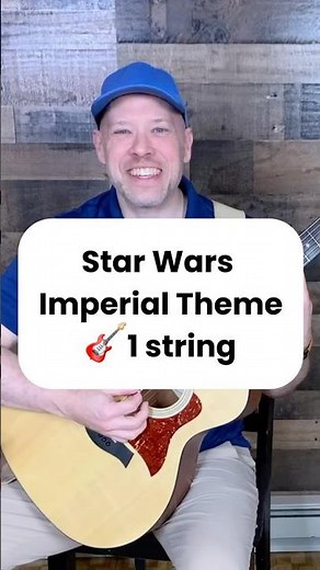 How do you play the Star Wars Imperial Theme on 1 string of the guitar?