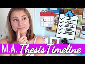 MASTER'S THESIS WRITING TIMELINE! MY EXPERIENCE @ PENN STATE