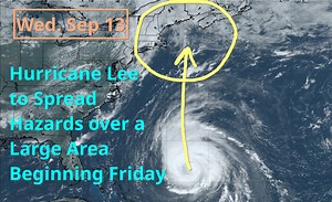 Wednesday video update on Hurricane #Lee, expected to cause significant wind, coastal flooding, and heavy rainfall hazards over a large area of the northeastern U.S. and southeastern #Canada beginning Friday | Tropical Tidbits