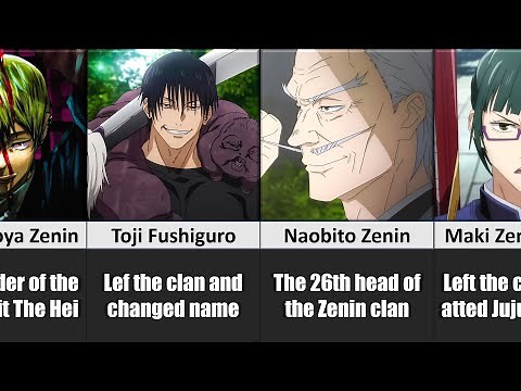 EVERY Character from The Zenin Family in Jujutsu Kaisen