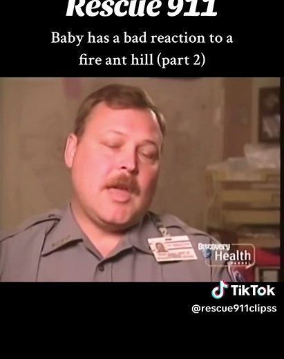 Baby Toni falls into a fire ant hill and soon has a horrible reaction to it #childsafety #fyp #rescue911 #rescues #oldshows #throwback #fireants