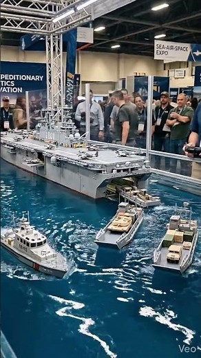Incredible RC US Navy Amphibious Landing Simulation! 🚢🇺🇸 #shorts #rcship
