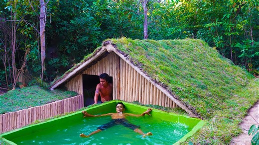 A $0 Underground Paradise With Bath Pool and Living Room More Peaceful Than Any Resort