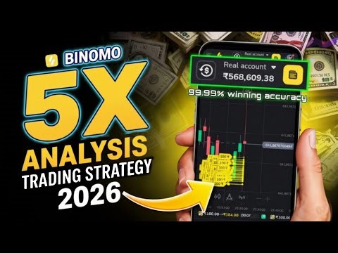 Binomo 5X Trading Strategy 2026 😱 | 97% Accurate Binary options Strategy ( Beginner) #livetrading