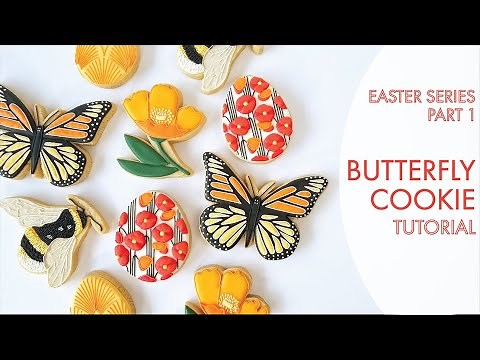 The CUTEST Butterfly Cookie Tutorial | Easter Cookies Tutorial Series Part 1