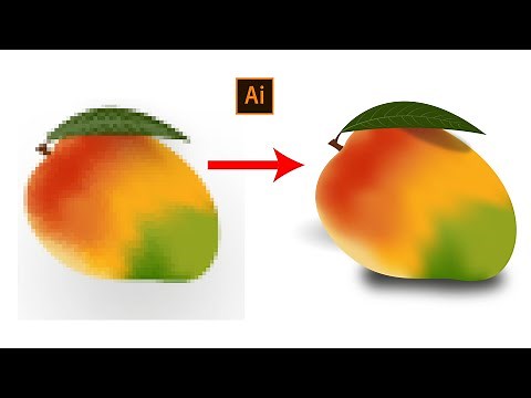Mango Vector Design Tutorial ~ how to make vector fruits in adobe illustrator .