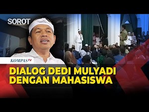 [FULL] Dedi Mulyadi's Dialogue with Students at Gedung Sate Bandung, Promises to Release Protesters