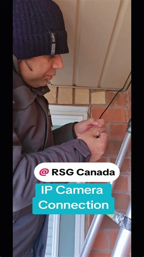 how to make connection for ip camera installation #ipcamera #cctvcamera #securitysystem #home