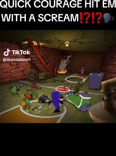 my goat taking out the opps by yelling💀 #couragethecowardlydog #courage #scream #fyp