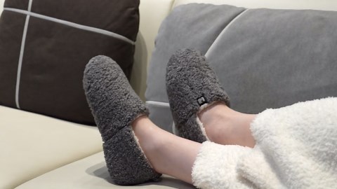 RockDove SoftEase Faux Shearling Memory Foam Slippers