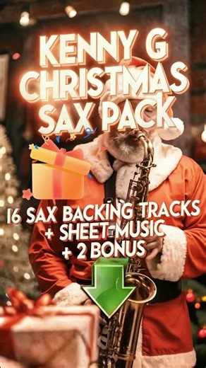 Kenny G Christmas Pack 🎷16 Backing Tracks + Sheet Music #saxbackingtrack #christmas #backingtrack