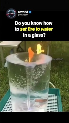 Do you know how to set fire to water in a glass?