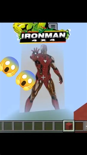 Crazy Minecraft Marvel Pixel Art 🤯 #shorts