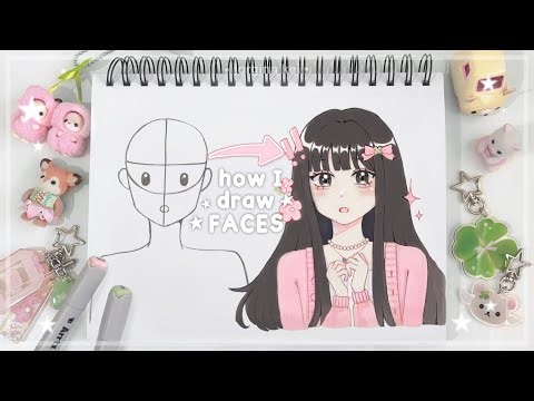 ꒰ა How I draw faces 🎀🍀| easy beginner tutorial [in my style] ft. Arrtx | jorginakei