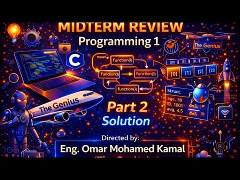 PL (Programming 1)💻 Midterm Rivision ( part 2) (solution)🤩