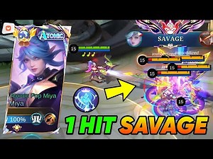 MIYA 1 HIT SAVAGE TUTORIAL BUILD 2025! (100% AUTO KILL💀) Miya Best Build & Emblem 2025!!! - Mlbb