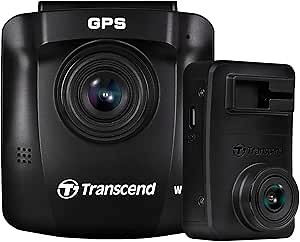 Transcend 32GB, Dual Camera Dash Cam Front and Rear Inside, 140 Wide-Angle, 2.4 Display, Built-in WiFi GPS,G-Sensor, Night Vision, Loop Recording, Parking Mode, ADAS, for Cars Taxi - TS-DP620A-32G