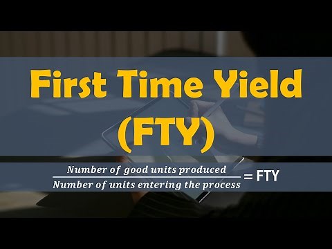 Calculating First Time Yield (FTY) | Lean Six Sigma Complete Course.