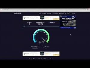 Speed test Fibra TIM 200 mega (FTTC)