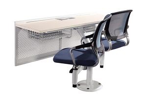 [Hot Item] Auditorium Theater University College Classroom Rotate Swivel Student Swing Study School Desk and Chair