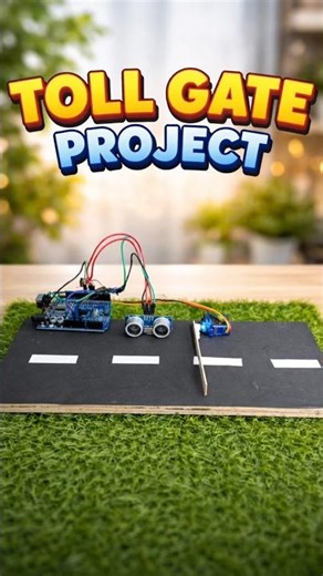 Automatic Toll Gate 🚧 | Smart Arduino Project 🔥 #shorts