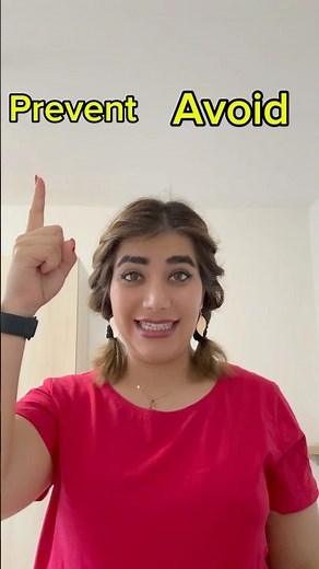 What is the difference between (avoid) and (prevent) | فرق بین avoid و‌prevent | #learnenglish