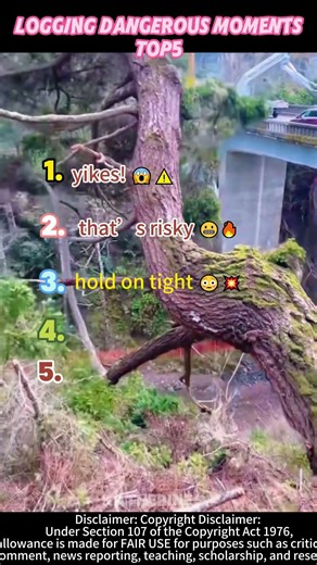 Logging Dangerous Moments! 😱⚡ #usa