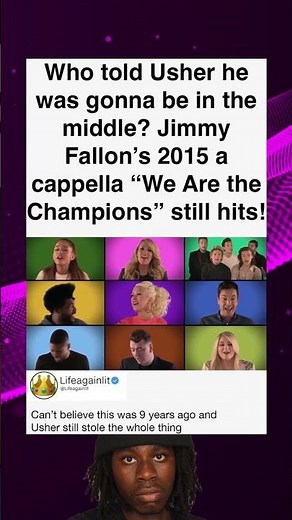 Who told Usher he was gonna be in the middle? Jimmy Fallon's 2015 a cappella "We Are the
