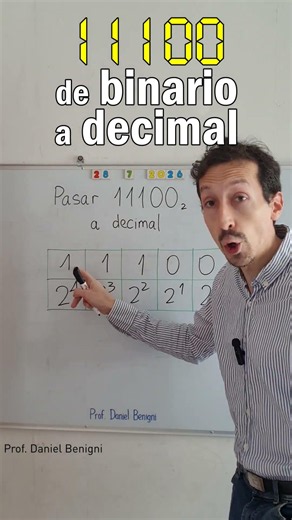How to Convert 11100 from Binary to Decimal #math #binary