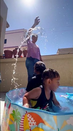 Home-Based Swimming Pool Fun with My Brother | Backyard Splashing & Pool Games!