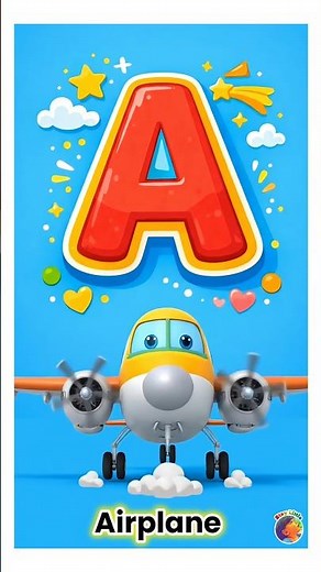 A is for Airplane, a is for ant || phonic sound of the alphabet letter A #kidslearning #phonics
