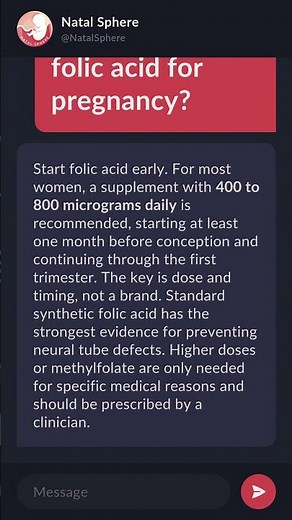 What is the most recommended folic acid for pregnancy?