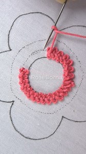 💖hand embroidery amazing braid stitich border line design🔥🔥 #viral #shorts #handmade #reelsviralシ #trending #diy #handembroidery #everyone #cute #fypシ #reels #embroidery #fbreels #facebookreels #reelsfb #fbreelsvideo #border #borderline | RoseBorna