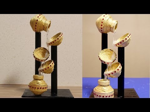 Newspaper Waterfall Showpiece - DIY Crafts