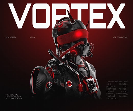 VORTEX NFT | Landing Page | NFT - Ilona Boichuk