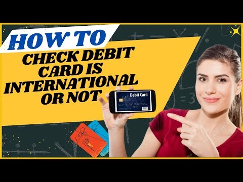 How to check debit card is international or not l Double Z