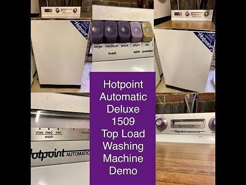 Hotpoint Automatic Deluxe 1509, Top Load Washing Machine Demonstration
