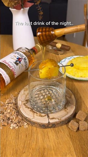 The last drink of the night… #drink #cocktail #whiskey #rum #oldfashioned