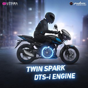 The Pulsar 150 Twin Disc is unmatched for power and mileage with revolutionary DTS-i engine - ensures greater efficiency with perfect combustion of fuel and provides unparalleled mileage with uncompromised power. A complete package of thrill and performance. Follow Pulsar Bangladesh on Instagram https://www.instagram.com/pulsar.bangladesh/ | Pulsar Bangladesh