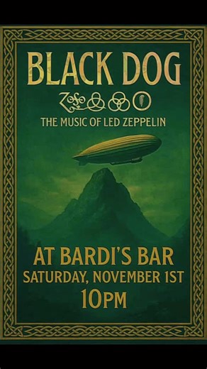 22 reactions | TONIGHT @bardisgrill !!! If you LOVE Led Zeppelin, you owe it to yourself to see NJ’s very own BLACK DOG @black_dog_zeppelin Homegrown is the way to go! #ledzeppelin #blackdog #blackdogzeppelin #ledzeppelinlive #ledzeplive #ledzeppelinlives #ledzeplives #ledzeppelintributeband #ledzeppelinlives #ledzepfans #bardis #greenknollgrill #gksays #lemonsong #thelemonsong #thelemonsong #thelemonsong | BLACK DOG | Facebook