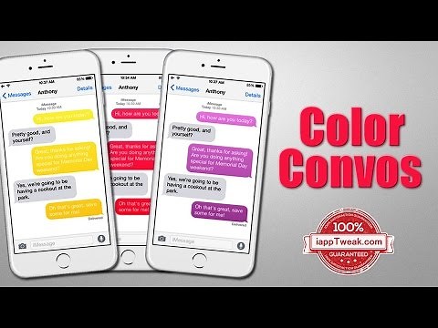 Color Convos : Quickly Assign Different Colors To The Message Bubbles in Messages App Conversation