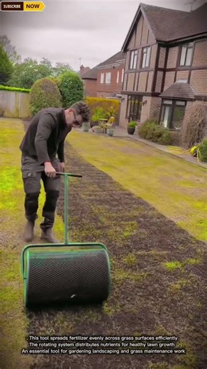 Lawn Fertilizer Spreader Tool for Even and Efficient Grass Nutrient Distribution