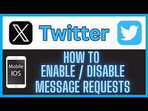 How To Enable Or Disable Message Requests On The Twitter App Using An iPhone | iOS Tutorial