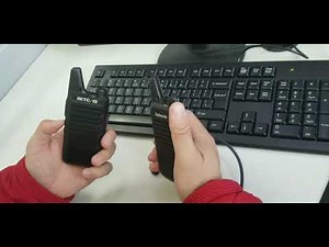 How to program Retevis RT622 walkie talkies?