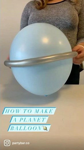 Instructions: How to make planet balloons