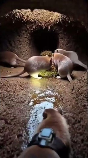 Djungarian Hamster's Secret Underground Kingdom 🐹 | Real Micro Camera Burrow Exploration #shorts