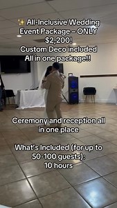 ✨ All-Inclusive Wedding Event Package – ONLY $2,200! Custom Deco...