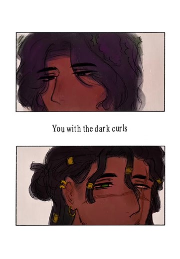 Agathic Academy Ocs…. Heh heh a little explanation of the 2 couples! The top panel is Oinops & Pathoseus or so the community named the ship Raisin🍇🔥 Oinops is the literal embodiment of Dionysus and Pathoseus is just a dude with ADHD and severe hyperfixation on art The bottom panel is Theodeus & Polytropos or so the community named the ship Atropos⏳🏹 They are literally OdyDio reincarnated. Theo is the retired soldier living his peaceful retirement and Polytropos is a archery/geo teacher at the