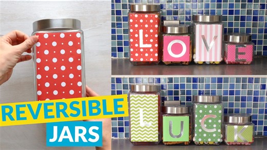 Cute DIY candy jars for ❤️Valentine's & St. Patrick's Day🍀