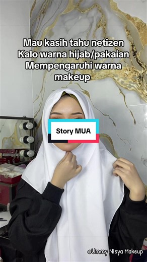 Jadi kalo kalian lihat hasil make up kusam ataupun kuning itu bukan salah makeupnya ya, bisa jadi karena warna pakaiannya 😊